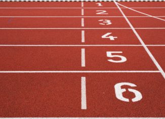 athletics track stock
